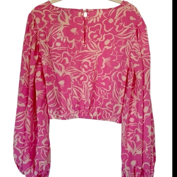 Sugarlips Pink Floral Blouse - Picture 3 of 6